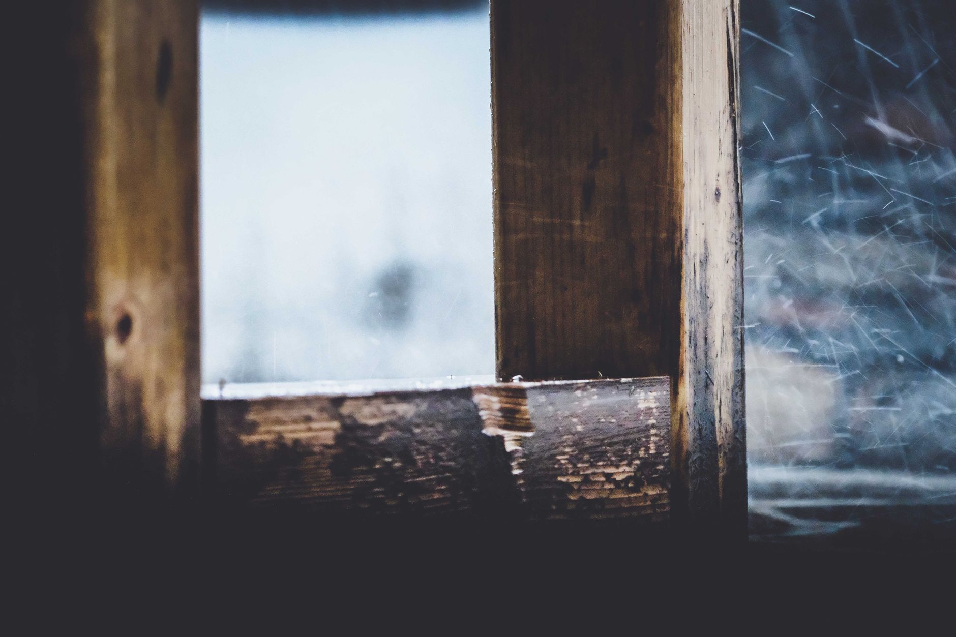 Home energy waste drafty window